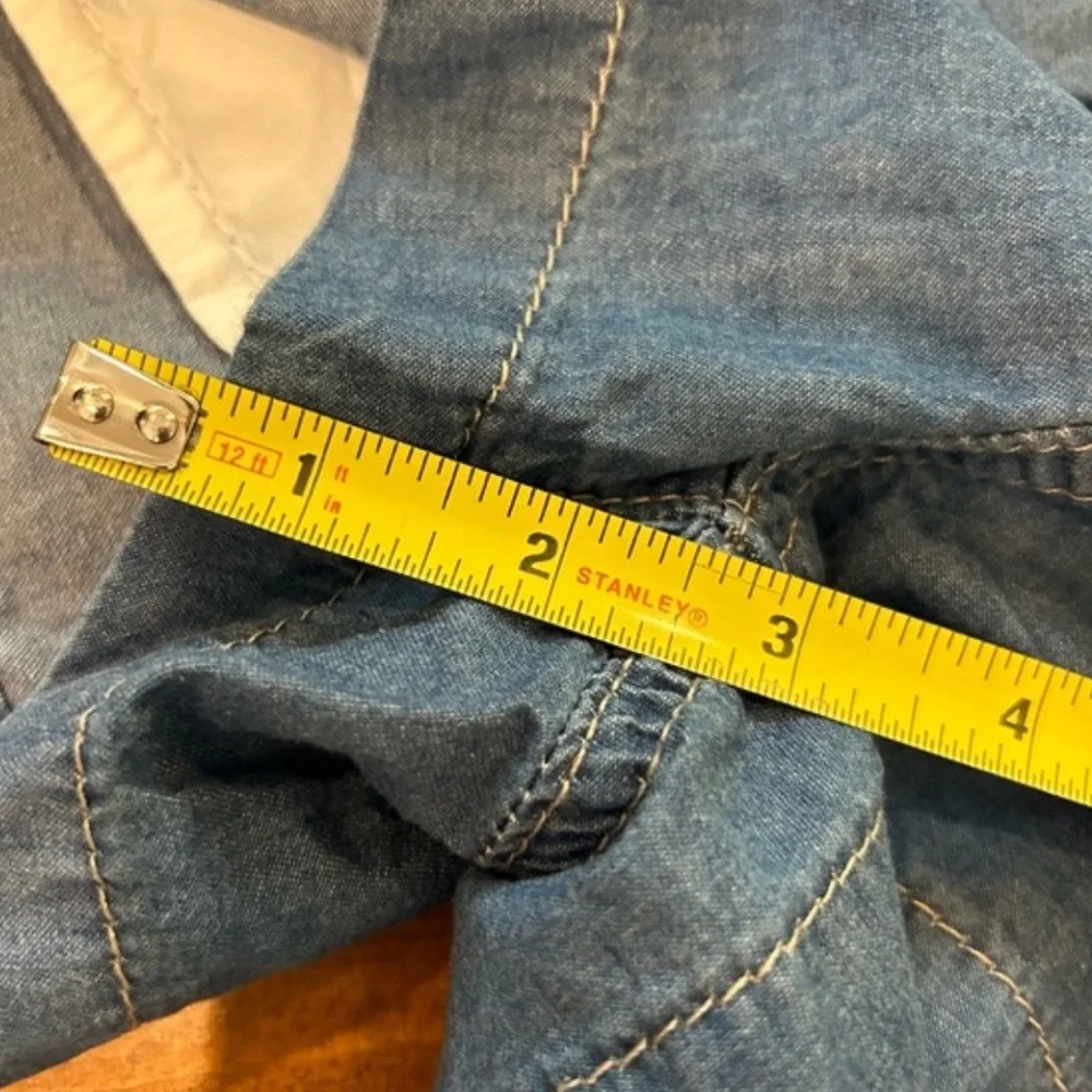 Emory Rose Tencel Denim Blue Shorts NWT - Picture 9 of 10